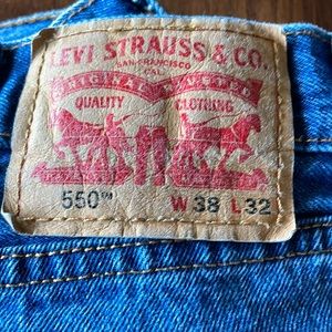 Levi’s 550. Mens 38w 32l
